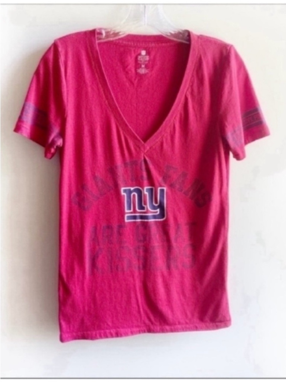 PINK Victoria's Secret t-shirt red NY Giants football